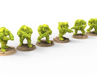 Green Skin - Orc Marauders Shooter Monopose Pack