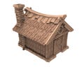 Medieval Town scenery building - Hunter Lodge - PLA for Oldworld, Dungeon & Dragons, Frostgrave, Fantasy battle skirmish wargame product logo