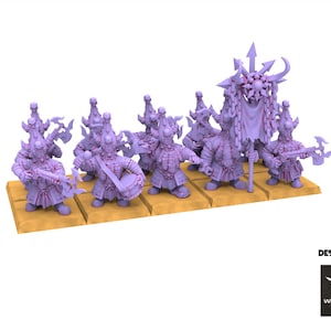 Infernal Dwarves - Taurukh Enforcers dwarf Immortals beast axes usable for Oldhammer, battle, king of wars, 9th age