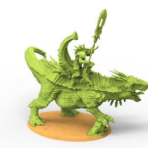 Lost temple - Alphadon Saurian on Carnosaurus lizardmen oracle usable for  AOS, Oldhammer, battle, king of wars, 9th age