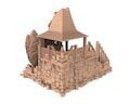 Medieval Town scenery building - House Ruin II - PLA for Oldworld, Dungeon & Dragons, Frostgrave, Age of fantasy battle skirmish wargame product logo