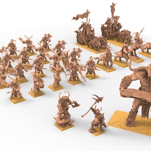 Beastmen - Bundle Beastmen warriors of Chaos
