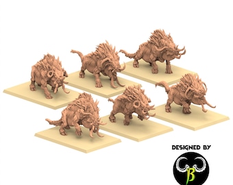 Beastmen - Warboars Beastmen warriors of Chaos