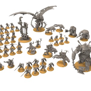 Goblin cave - Goblin Army Bundle angry force from the deep Dwarf mine, Middle rings miniatures pour wargame D&D, SDA...