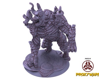 Rage Unbound - Enemy -  Blazing Behemoth 75mm, The Nightfall Cult, Ennemy, Flesh of Gods, for Wargames, Dungeons & Dragons TTRPG