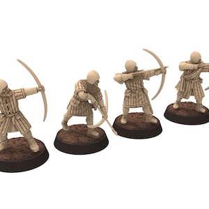 Medieval - Scotland - Scottish Archers, 14th century Generic Archers Medieval, 28mm Historical Wargame, Saga... Medbury miniatures