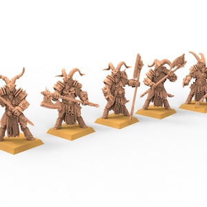 Beastmen - Longhorn Beastmen warriors of Chaos