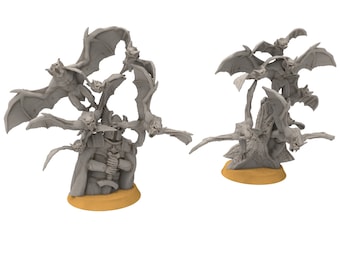 Goblin cave - Bat swarm, Dwarf mine, Middle rings miniatures pour wargame D&D, SDA...