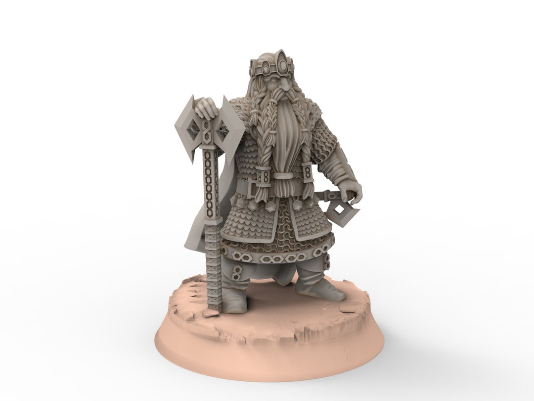 フィギュア　Dwarf Tzar on War Bull 「Dwarves Miniatures」 ミニチュア ガレージキット Chaos Dwarfs Bull Warriors BULL CENTAUR KALACH II – Gaspez