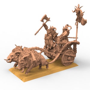 Beastmen - Chariot of war warriors of Chaos