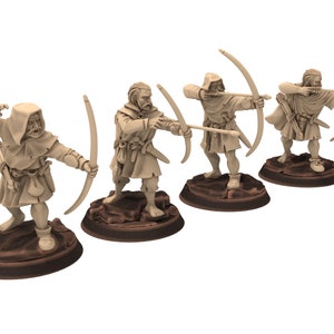 Medieval - Whelsh Archers, 11 to 15th century, Generic Medieval ranged archers longbow, 28mm Historical Wargame, Saga... Medbury miniatures