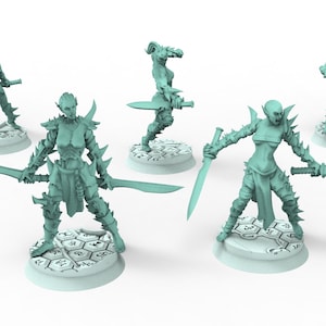 Dark city - Female Furies of the Arena Dark eldar drow