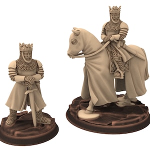 Medieval - England- Edward Longshanks, King of the 13th 14th century Medieval, 28mm Historical Wargame, Saga... Medbury miniatures