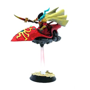 Space Elves - Diviner on bike with spear