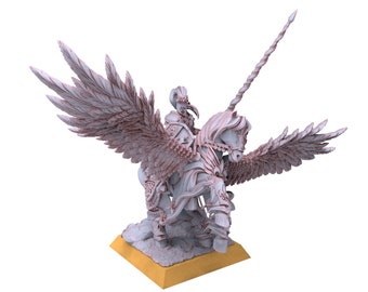 Arthurian Knights - Duc on Pegasus usable for Oldhammer, king of wars, 9th age