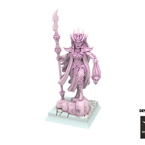 Dark Elves - Queen of the Dark Realm - Slaves of Darkness - White Angel Miniatures