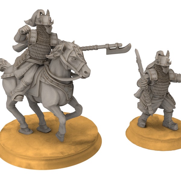 Kandahar - Varangian Chieftain, fell dark lords humans, Kandahar, Khwarezm, oriental, Rhur, miniatures for wargame D&D, Lotr...