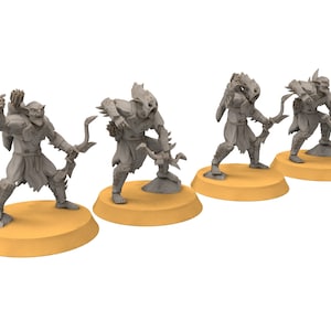 Goblin cave - Goblin warriors with bows, Dwarf mine, Middle rings miniatures pour wargame D&D, SDA...