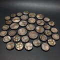 Industrial - Lot of industrial texture round bases for miniatures, size 25mm to 64mm, usable for Warmachine, Starfinder and sci-fi wargames. product logo