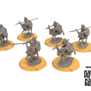 Nani - Nani Capra d&#39;Argento Lancieri a cavallo - I Nani delle Montagne - Miniature Davale