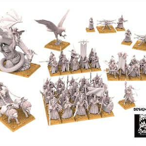 Elfi Alti - Pacchetto Silvermoor V2 - Silvermoor - Miniature The Beholder