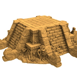 Lost temple - Jungle Esplanade from the East usable for Oldhammer, battle, king of wars, 9th age