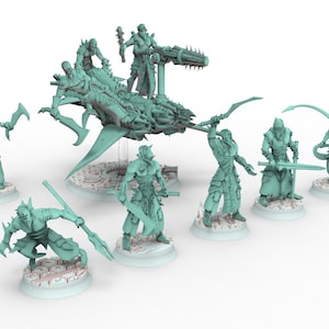Dark City - Wracked tortured warriors light transport Dark eldar drow