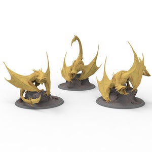 Mystical Beasts - Vouivre Soldiers, creatures from the mystical world, Lord of the Print