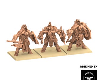Beastmen - Squad of Minotaurs Beastmen warriors of Chaos