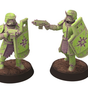 Harbingers of darkness - Plague god Breachers - Specist infantry, Siege of Vos-Phorax, Quartermaster3D tabletop wargame modular miniatures