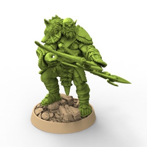 Green Skin - Senteis Problaa, The Fang Clan of Dogor, Miniaturen bei Tagesanbruch