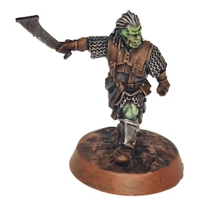 Orc horde - Orc Leader, Orc warriors warband, Middle rings miniatures pour wargame D&D, SDA... Medbury miniatures