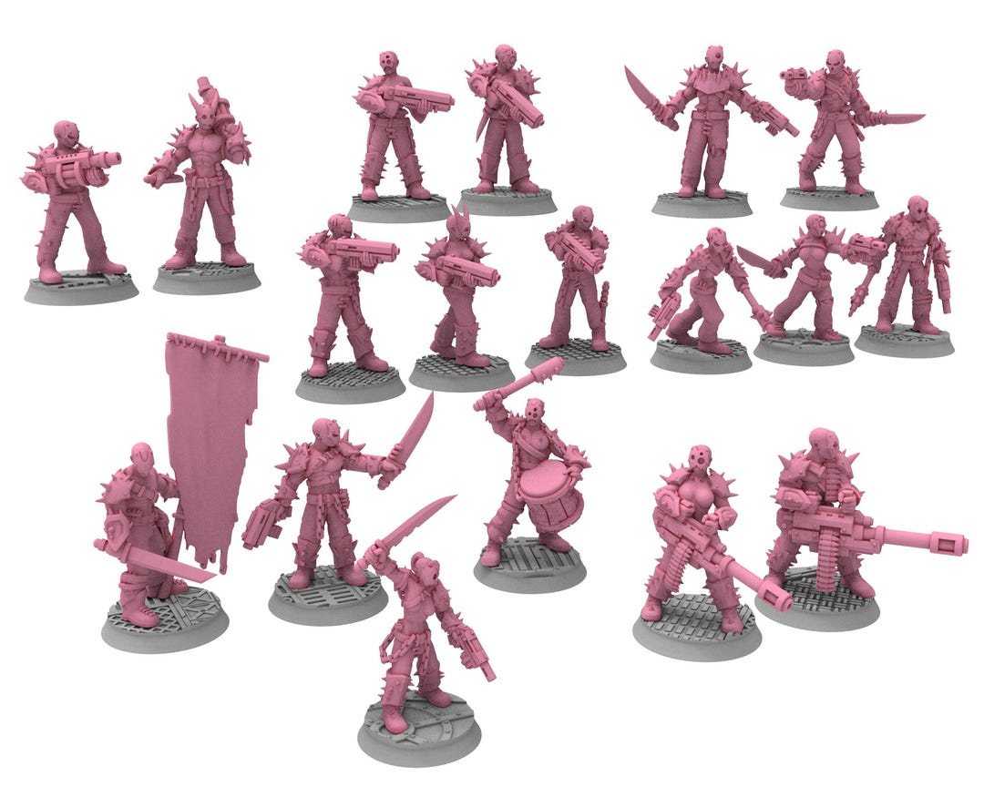 Daemons of Lust - 32mm Sadistic Cultists of Chaos God - Full Infantry ...