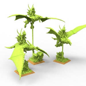 Verloren tempel - Pteranodon Riders hagedissenmannen bruikbaar voor Oldhammer, battle, king of wars, 9th age