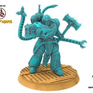 Legio Prima - Scylla Sethlans the Blacksmith, mechanized infantry, post apocalyptic empire, usable for tabletop wargame.
