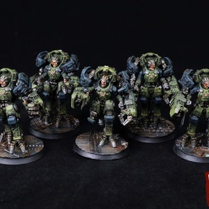 Rundsgaard - Orcus Exosuits, imperial infantry, post-apocalyptic empire, usable for tabletop wargame.