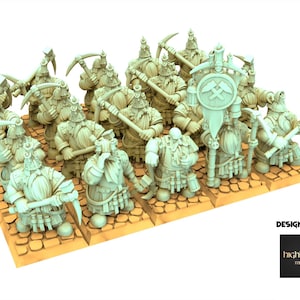 Dwarves - Miners - Sons of Ymir - Miniature Highlands