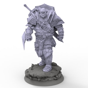 Creatures - Dragon Armored Ogre, Time Abyss, for Wargames, Pathfinder, Dungeons & Dragons and other TTRPG.