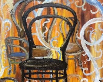 Oil painting "Old Chairs"