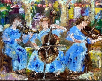 Oil painting "Little Night Music"