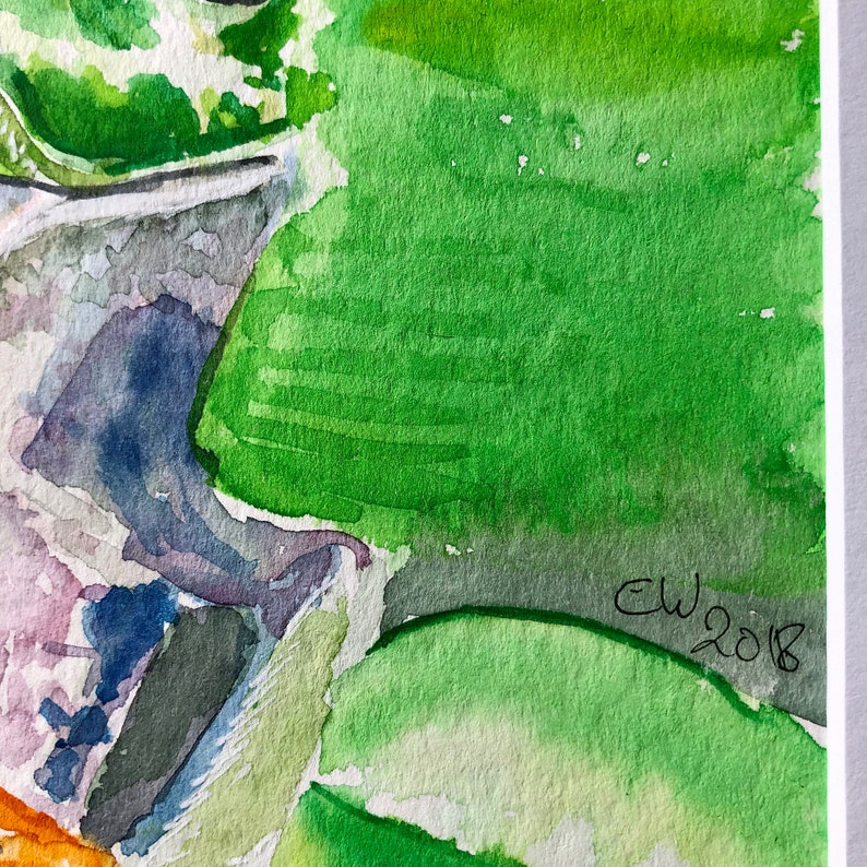 Original-Aquarell Frosch Bild 3