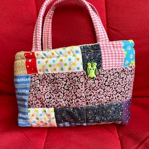 Kindertasche Patchwork Rosa