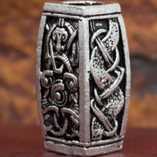 Totem Viking beard ring silver