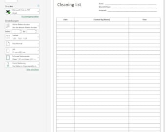 印刷可能な掃除プラン – 印刷可能な掃除チェックリスト、食料品、家、オフィスの掃除リスト