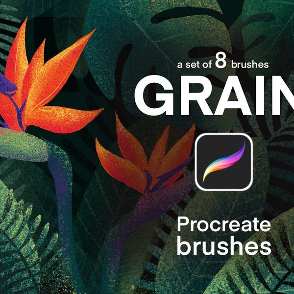 GRAIN Procreate Brush Set/ Pinceaux de procréation de texture/