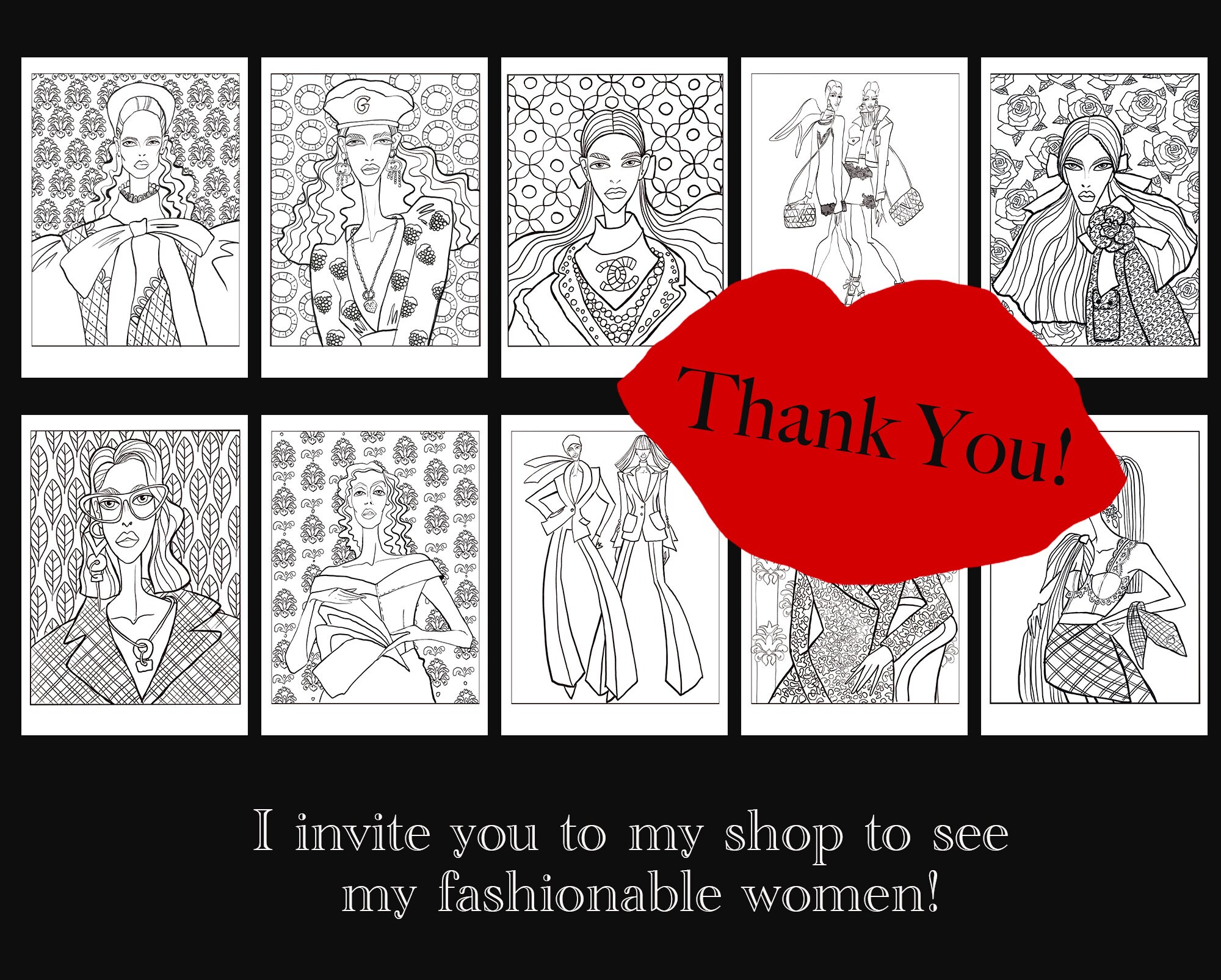 Coloring Page for Adults Coloring - Il Fullxfull.4314839539 9d2a 