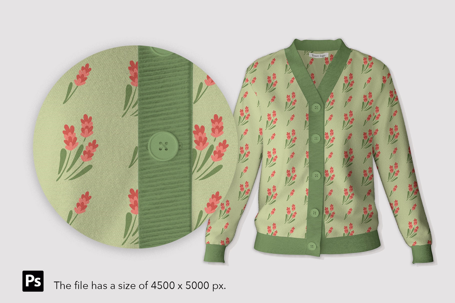 Cardigan Women MOCKUP. Model Mock-up. Photoshop Mockups, 1 PSD Files - Etsy