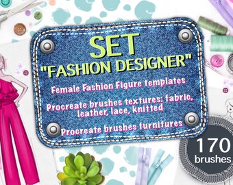 Fashion Figure Templates: Procreate Brushes for Illustration (Digital Download)