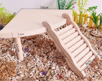 Combination of platform and ladders platform set, hamster supplies, for small animals sugar glider guinea Pig hedgehog rat