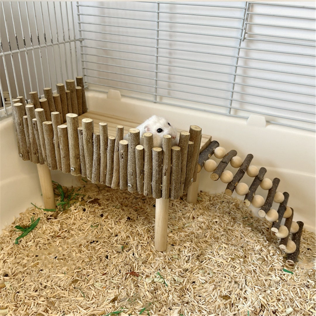 Hamster Climb Ladder Hamster Toys Applewood Multilayer Board Etsy